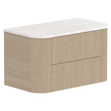 Thirroul 900mm Wall Hung Single Vanity with Solid Surface Countertop